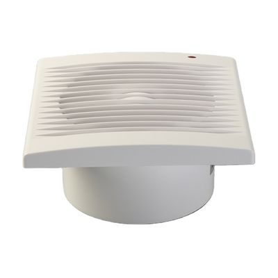 Ventilador de extração de ventilação de plástico quadrado de 6 polegadas para cozinha de banheiro