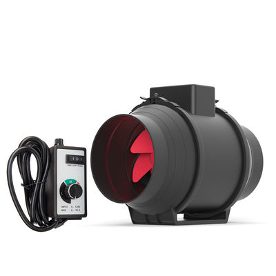 OEM Design Black Mass Silent Inline Fresh Air Wind Mixed Flow Duct Extractor Ventilador
