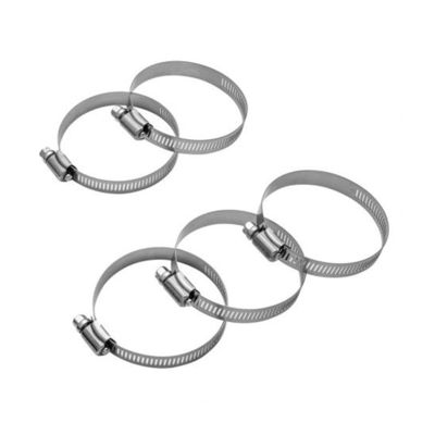 Plastico apartamento 6 polegadas tubulação pinça ajustável 141mm-165mm com 304 aço inoxidável