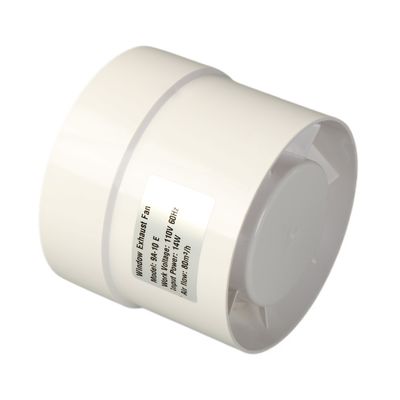 Ventilador de parede 100mm 200mm de baixa entrada de ruído Ventilador de conduta em linha com EU Ventilador de parede de montagem