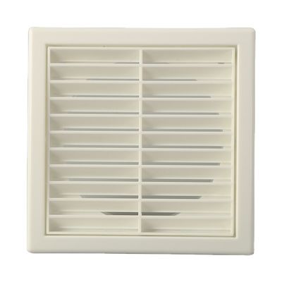 Grelha de ventilação de parede ABS de 100 mm com cobertura de Flyscreen Melhora a ventilação nos hotéis