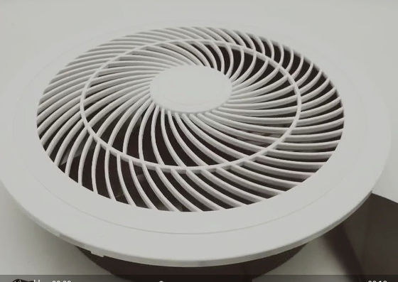 Massa personalizada 200mm 250mm Ventilador de escape de teto de parede com luz LED OEM / ODM Made