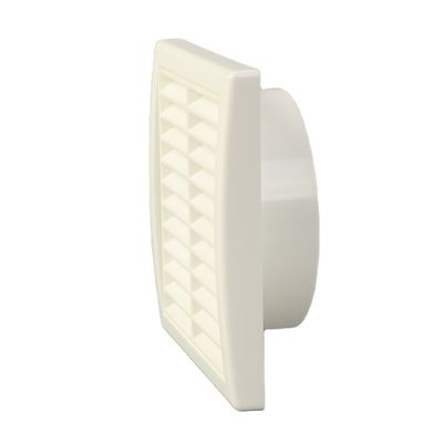 Ventilador de ar de parede Quadrado Extrator de secador de caixa de vento ABS Ventilador Louver de plástico de saída de ar exterior