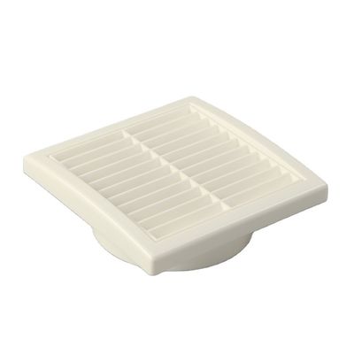 Ventilador de ar de parede Quadrado Extrator de secador de caixa de vento ABS Ventilador Louver de plástico de saída de ar exterior