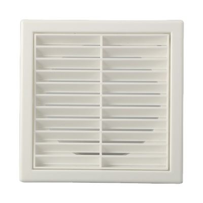 Ventilador de ar de parede Quadrado Extrator de secador de caixa de vento ABS Ventilador Louver de plástico de saída de ar exterior