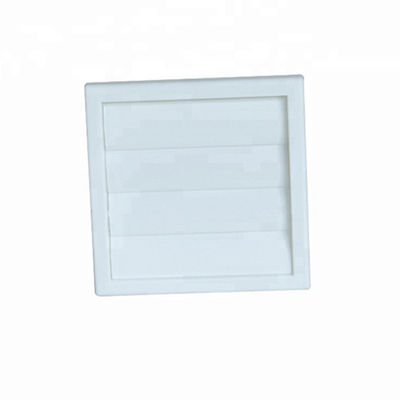 100-200mm Ventilação de plástico fixa Grelha quadrada do Louvre com material de lâmina de plástico