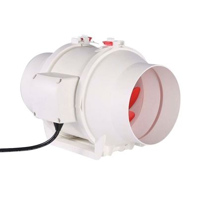 125mm Duct Fan para HVAC Customizado OEM Suporte Silêncio Inline Fluxo Misturado de Plástico