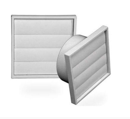 Grelha quadrada personalizada para ventilador de extração de ar Acessórios Ventilador de extração de ar branco