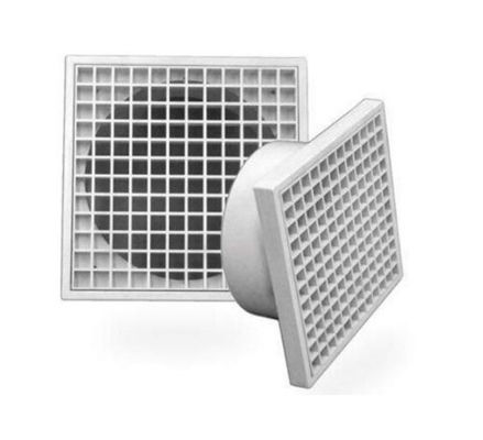 Grelha quadrada personalizada para ventilador de extração de ar Acessórios Ventilador de extração de ar branco