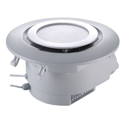 Excesso de tecto branco redondo com ventiladores de ventilação silenciosos e ventilador de fluxo mixto