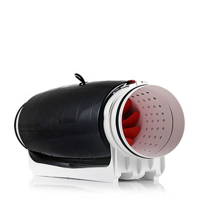 Corrente elétrica de corrente contínua Tipo 120V Voltagem silenciosa em linha Extração axial Super ventilador de plástico