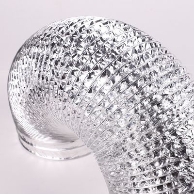 Sistema de ventilação de ventilador de fluxo axial de plástico flexível HVAC PVC tubo de conduta espiral de respiração