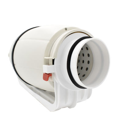 Plástico 4 5 6 8 polegadas extractor de baixo ruído mixto de fluxo de ar axial em linha de ducto hidropônico crescer tenda de personalização ventilador