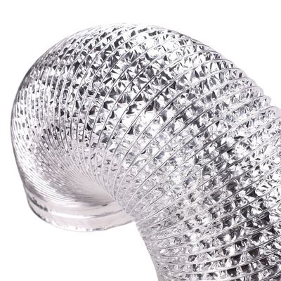 Tubo de ventilação de ar de alta temperatura com tensão de 120 V e material de alumínio flexível