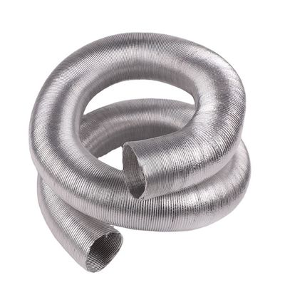 Tubo de ventilação de ar de alta temperatura com tensão de 120 V e material de alumínio flexível