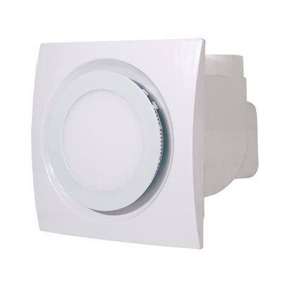 Ventilador de parede 100-150mm 4 6 polegadas 220V/110V Ventilador de extração de ventilação com luz LED e lâmina de plástico
