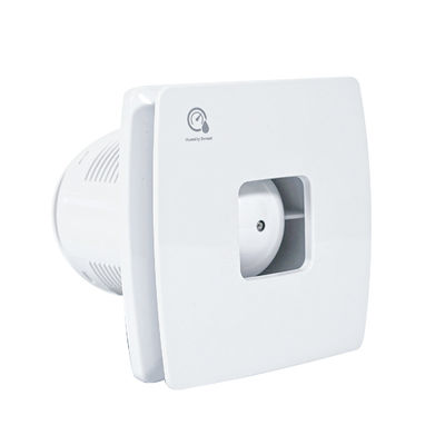 Fan de escape de janela de extractor de logotipo quadrado personalizado com suporte e design de ODM de sensor
