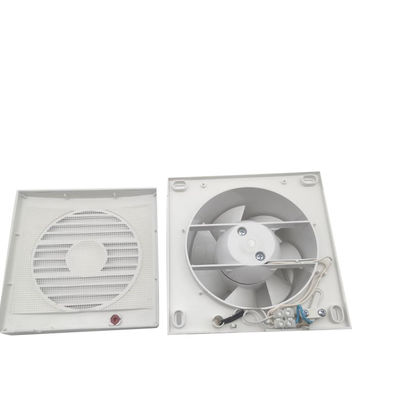 Ventilador de tubo de fluxo de grelha quadrada de plástico 6 8 polegadas Ventilador de extração de ar personalizado logotipo