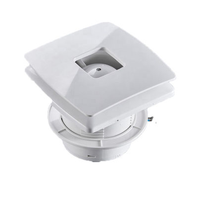 Ventilador de tubo de fluxo de grelha quadrada de plástico 6 8 polegadas Ventilador de extração de ar personalizado logotipo