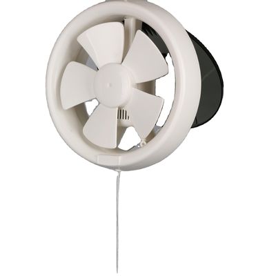 Tipo de corrente elétrica AC lâmina de plástico hidropônica de parede montada ventilador axial para dutos redondos