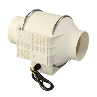 Sistemas de cultivo hidropónicos Hf Inline Extractor Fan com design controlado em preto