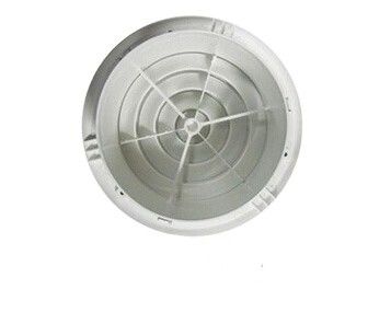 Home Circulação de ar Mural montado Mix Flow Inline Fan com ABS Grille de ar redondo de plástico