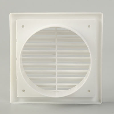 100-200mm ABS de plástico PC Ventilação Elétrica Gravação do Ar Fixa Grelha Quadrada Louvre
