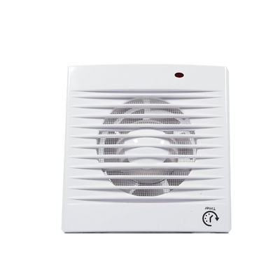 Ventilador de banheiro e cozinha quadrado com fluxo axial e design de montagem na parede