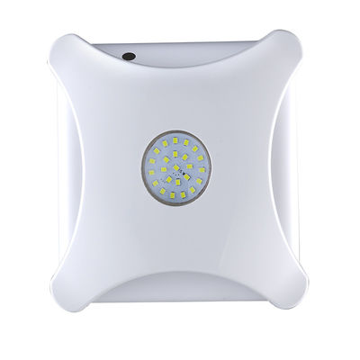 Resfriador de ar de 50 Cfm de lâmina de plástico de cor branca para casa de banho Combinação de luz LED e ventilador de escape