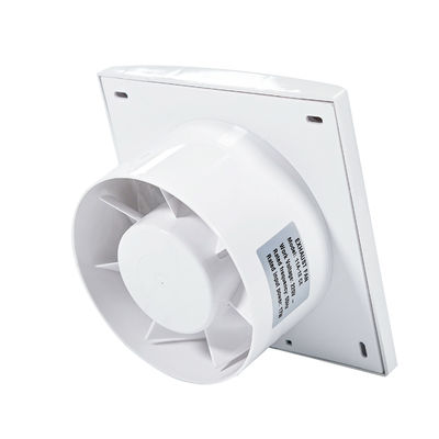 Ventilador de extração de ar elétrico ABS Silent Glass Window com luz LED e lâmina de plástico
