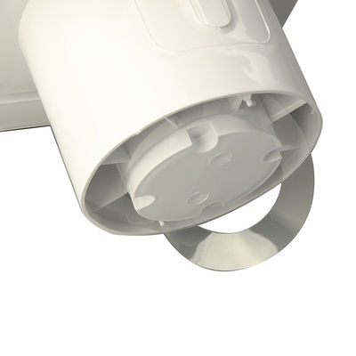 Ventilador de ventilação ultra silencioso de banheiro de 100 mm com ventilador de escape montado na parede com luz LED