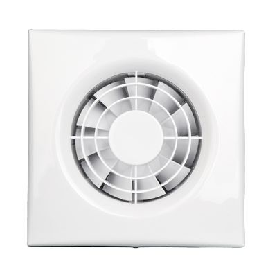 Ventilação HVAC de plástico Ventilador de escape pequeno com sensor de umidade Ventilador de extração de ar leve