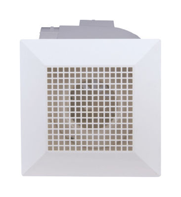 8 polegadas silêncio plástico quadrado banheiro ultra silencioso ventilador com LED luz teto montado ventilador de escape extração de ar