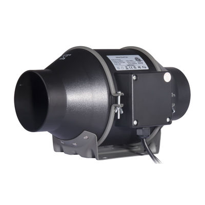 100~240V Baixo ruído 4 polegadas 100mm Ventilador de conduta em linha com controlador de velocidade para ventilador de ventilação hidropônica