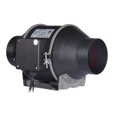 100~240V Baixo ruído 4 polegadas 100mm Ventilador de conduta em linha com controlador de velocidade para ventilador de ventilação hidropônica