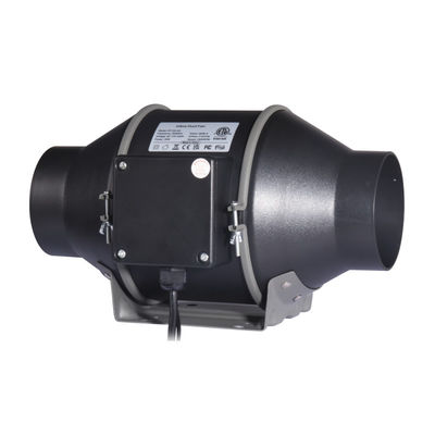 100~240V baixo ruído 4 polegadas EC com controlador de velocidade variável inteligente ventilador de dutos em linha