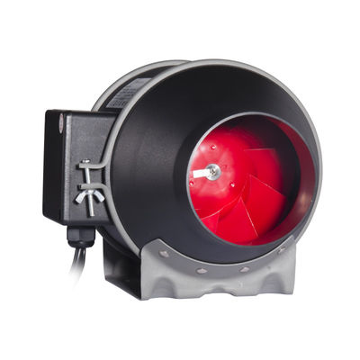100~240V baixo ruído 4 polegadas EC com controlador de velocidade variável inteligente ventilador de dutos em linha