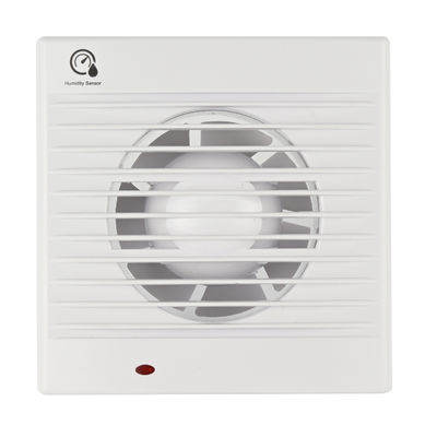 Logotipo personalizado Marca 5 INCH personalização elétrica de baixo ruído Mini banheiro ventilador de escape de ar com sensor de umidade