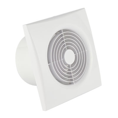 Logotipo personalizado Marca 5 INCH personalização elétrica de baixo ruído Mini banheiro ventilador de escape de ar com sensor de umidade