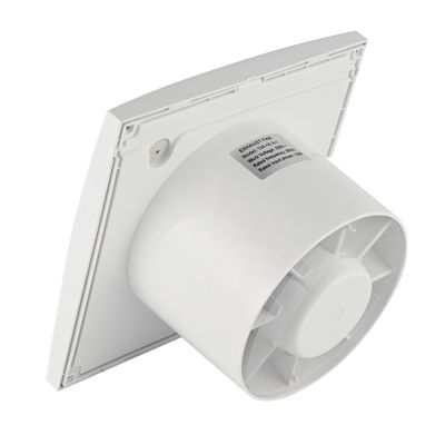 Logotipo personalizado Marca 5 INCH personalização elétrica de baixo ruído Mini banheiro ventilador de escape de ar com sensor de umidade