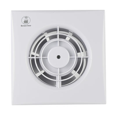 125 mm Fecho de baixo ruído Ventilação de banheiro Ventilador de escape montado na parede com sensor de umidade Ventilador de extração de ar