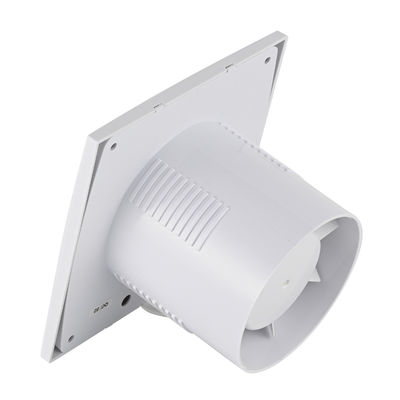 Extrator de ventilação de banheiro montado na parede Timer de fluxo axial Ventilador de escape pequeno