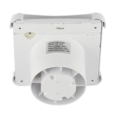 Ventilação de banheiro silenciosa de plástico de 6 polegadas com ventiladores LED montados na parede