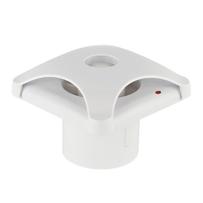 Ventilação de banheiro silenciosa de plástico de 6 polegadas com ventiladores LED montados na parede