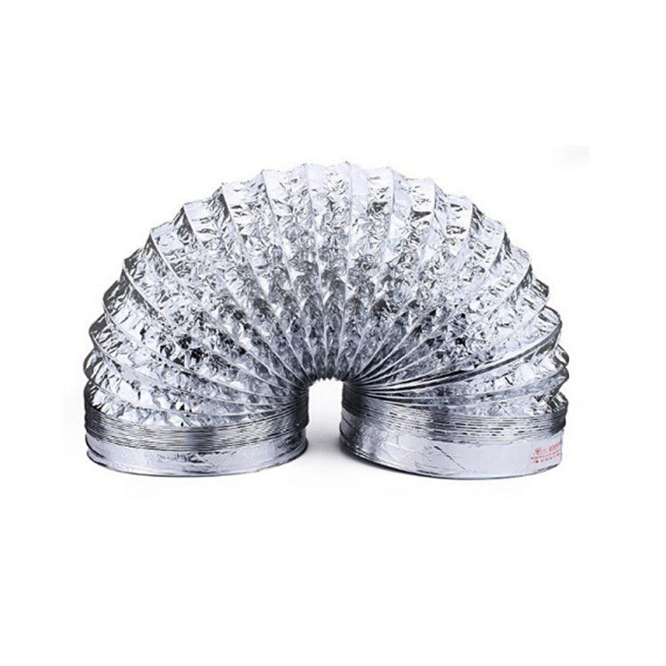 Vida Mecânica 3 Anos Branco 100MM Ar Semi-Rígido 8 polegadas Semi-Rígido Alumínio Flexível UV tubo de condução