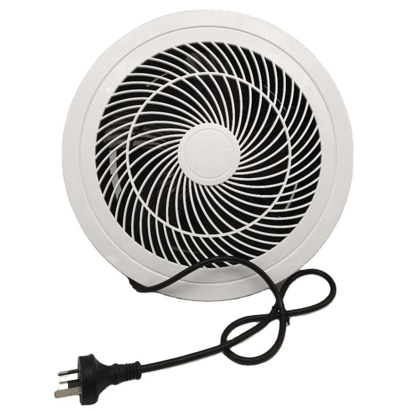 Massa personalizada 200mm 250mm Ventilador de escape de teto de parede com luz LED OEM / ODM Made
