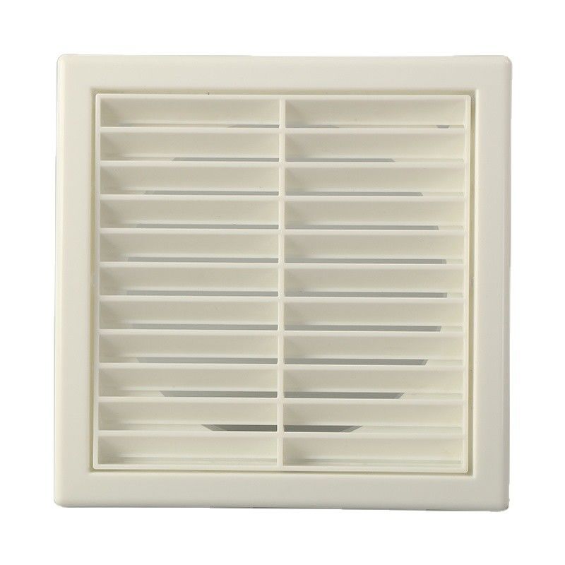 Grelha de ovário de plástico de ventilação de 100/125/150 mm para instalação de ventilador de parede