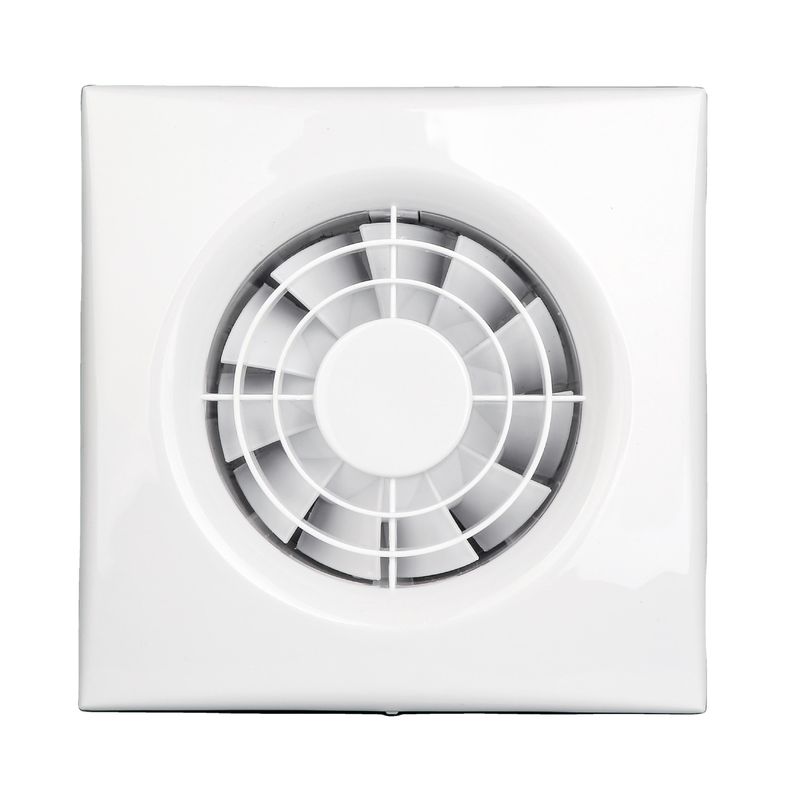 Ventilador de fluxo axial montado na parede do banheiro para ventilação do banheiro