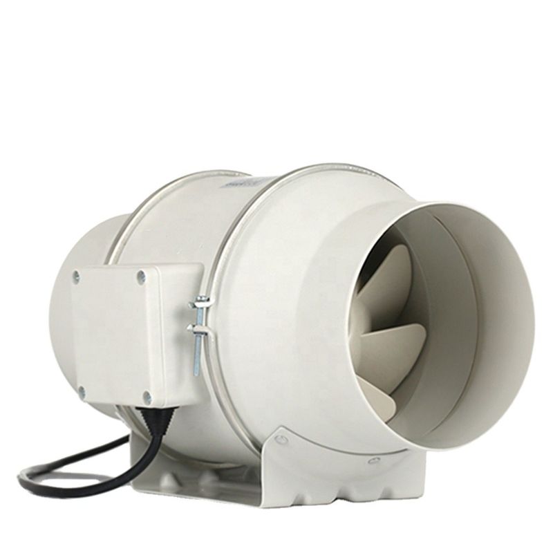 Ventilador de parede de 4 a 12 polegadas de 2 velocidades Ventilador centrífugo pequeno Controlador de fluxo misto Ventilador em linha