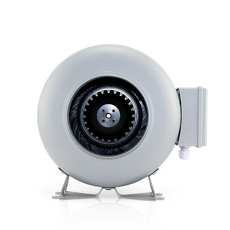 Material de lâmina de plástico 4 polegadas Motor silencioso Circular centrífuga de fluxo misto Ventilador em linha